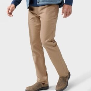 Stio Rivet Pant CANVAS Organic Cotton Stretch Straight Leg MEN 36 TRAILHEAD